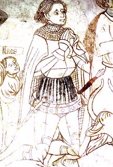 Bild av donator. Frn Vstra Sallerup i Skne, 1400-tal.