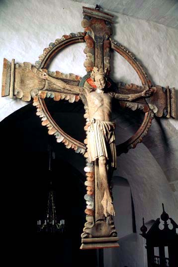 Triumfkrucifix frn Alva kyrka p Gotland. 1200-talets mitt.