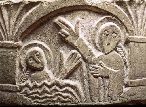 Jesus dop. Dopfunt frn Sklvene i Vstergtland, slutet av 1100-talet.