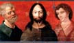 Bild: 9507204 (9507204.jpg). Motiv: predellan, Jesus och tv lrjungar. Foto: Lennart Karlsson